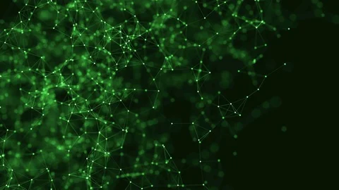 Abstract loop color geometrical background with lines and dots Stock-Footage 70604376