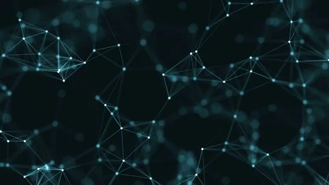 Abstract loop color geometrical background with lines and dots Stock-Footage 70606624