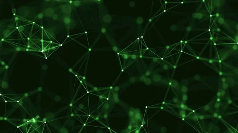 Abstract loop color geometrical background with lines and dots Stock-Footage 70607873