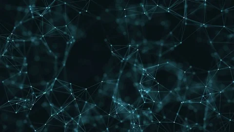 Abstract loop color geometrical background with lines and dots Stock-Footage 70609441