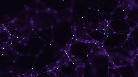 Abstract loop color geometrical background with lines and dots Stock-Footage 70611162