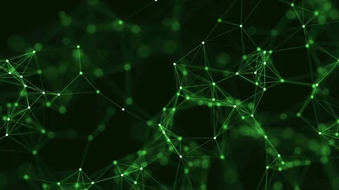 Abstract loop color geometrical background with lines and dots Stock-Footage 70611950