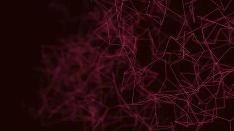 Abstract Loop Color Geometrical Background With Lines And Dots Stock Footage 108303975