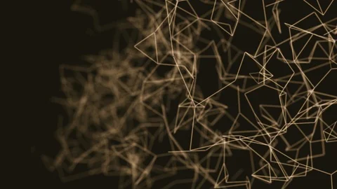 Abstract Loop Color Geometrical Background With Lines And Dots Stock Footage 108304444