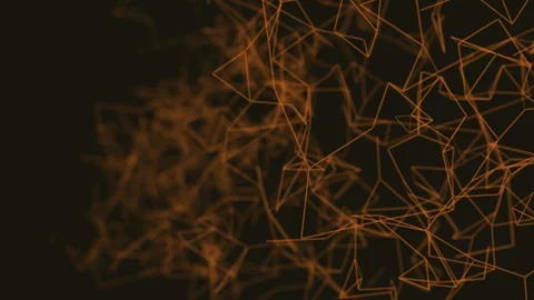 Abstract Loop Color Geometrical Background With Lines And Dots Stock Footage 108304513