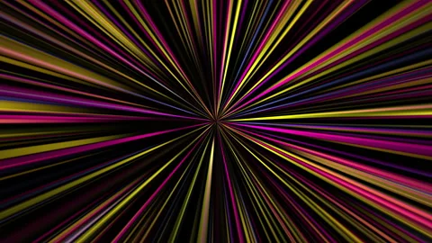 Abstract loop colorful center radial rays shine background Stock Footage 229712829