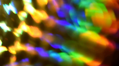 Abstract loop colorful circles video background. Rainbow-colored Stock Footage 81463323
