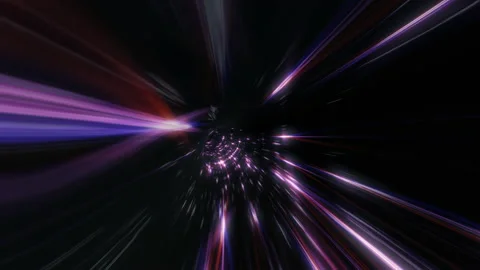 Abstract loop dark purple blue flicker star tunnel Stock Footage 208553707
