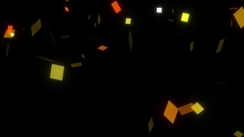 Abstract Loop of Falling Stars with Glowing Magic Lights on Dark Background Video stock 339341593