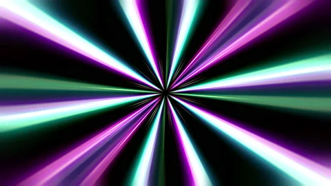 Abstract loop glow pink green laser shine rotation Vidéo 221081772