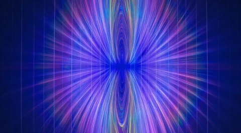 Abstract loop of glowing energy lines tunnel effect Stock Footage 331456077