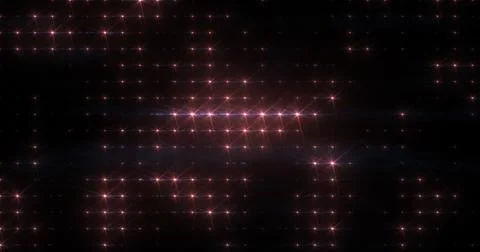 Abstract loop glowing purple bright disco wall with light bulbs abstract ba.. Stock Illustration