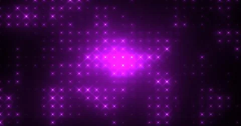 Abstract loop glowing purple bright disco wall with light bulbs abstract ba.. Stock Illustration