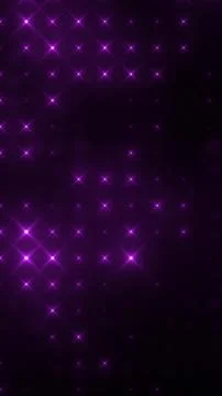 Abstract loop glowing purple bright disco wall with light bulbs Ilustração Stock