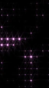 Abstract loop glowing purple disco wall with light bulbs abstract background Stock Illustration