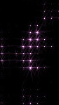 Abstract loop glowing purple disco wall with light bulbs abstract background Stock Illustration