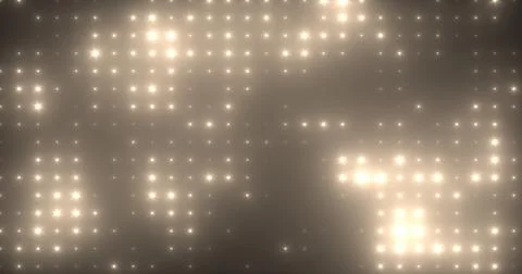 Abstract loop glowing yellow orange disco wall with bright light bulbs abst.. 스톡 일러스트