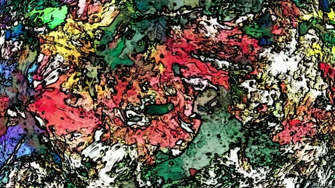 Abstract loop grunge multicolored arcylic paint background Stock Footage 196203006