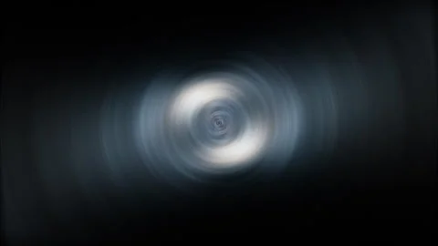 Abstract loop hypnotic blue blurred radial circle ring rotation 스톡 동영상 244523019