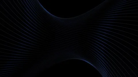 Abstract loop lines pattern on black background 库存影片 333216234