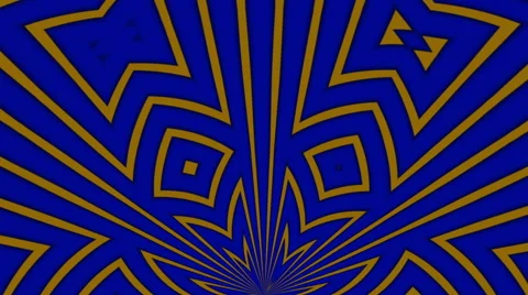 Abstract loop motion background, blue kaleidoscope Stock Footage 48752595
