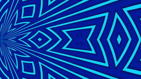 Abstract loop motion background, blue kaleidoscope Stock Footage 48752684