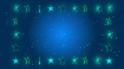 Abstract loop motion background, frame stars Stock Footage 47383390
