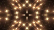 Abstract Loop Motion Background, Kaleidoscope Gold Light Stock Footage