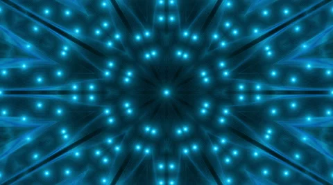 Abstract loop motion background, kaleidoscope blue light Stock Footage 42149457