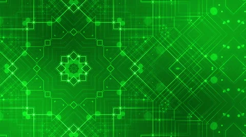 Abstract loop motion background, kaleidoscope green line Stock Footage 42154154