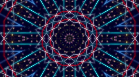 Abstract loop motion background, kaleidoscopic light Stock Footage 40265958