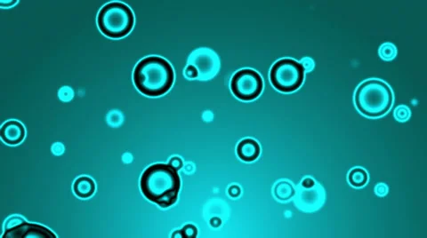 Abstract loop motion background, particle blue bubble Stock Footage 38020079