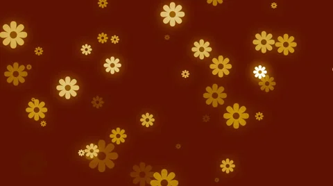 Abstract loop motion background, particle flowers Stock Footage 41235515