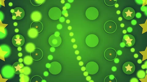 Abstract loop motion background, pulsating circles and yellow star Stock Footage 41291178