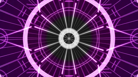 Abstract loop motion background, purple kaleidoscope Stock Footage 44212890