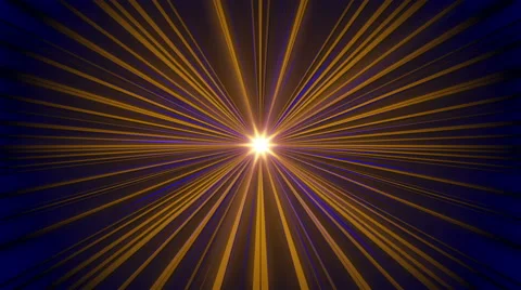 Abstract loop motion background, yellow and blue rays of light Stock Footage 47679129