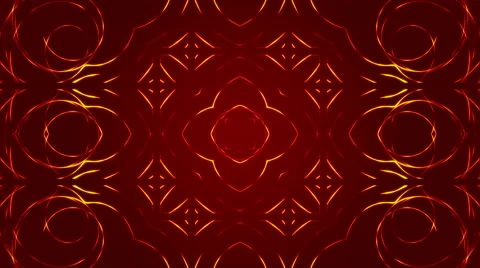 Abstract loop motion red background, gold light Stock Footage 49542251