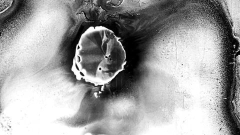  Abstract Loop of Old Film Decomposition Stock Footage 80223368