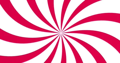 Abstract loop rotating animation of pink and white stripes 4k footage Stock Footage 273570763