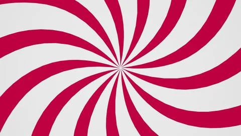 Abstract loop rotating animation of pink and white stripes 4k footage Stock Illustration