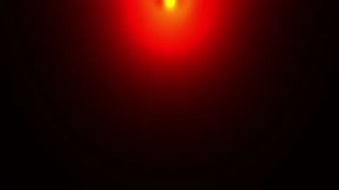 Abstract loop top center orange red flare light Stock Footage 229544393