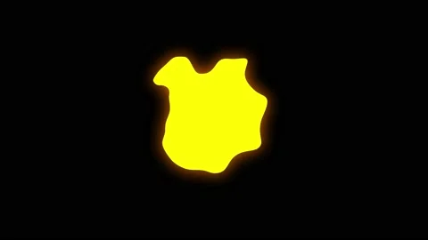 Abstract loop yellow liquid shape animation. Stock Footage 165824410