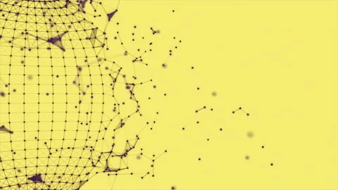 Abstract Loopable animation sphere destruction Stock Footage 94458273