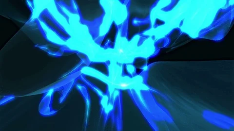 Abstract Loopable Background with blue caribs dark energy. V6 Video stock 94743637