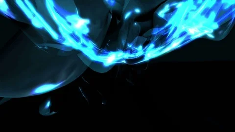 Abstract Loopable Background with blue caribs dark energy. V9 Stock-Footage 94743655