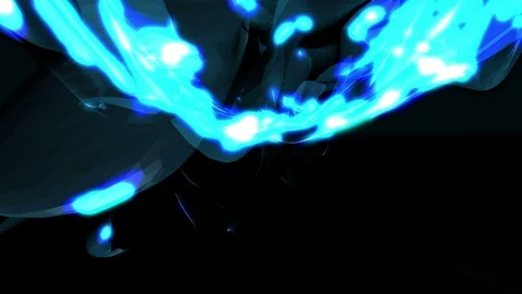 Abstract Loopable Background with blue caribs dark energy. V18 Stock Footage 94743720