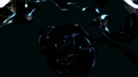 Abstract Loopable Background with ceramics dark energy. V8 Stock Footage 94743523