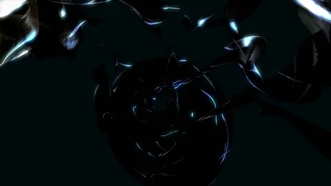 Abstract Loopable Background with ceramics dark energy. V14 Stock Footage 94743566