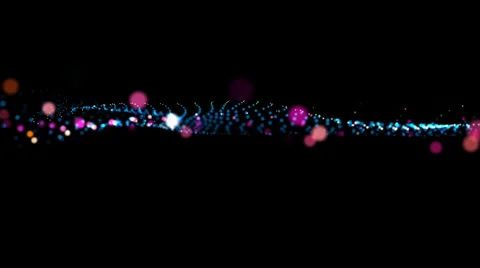 Abstract loopable background with colorful bokeh lights Stock Footage 976058