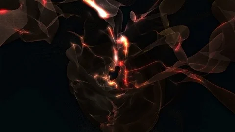 Abstract Loopable Background with cooper dark energy. V5 Video stock 94743931